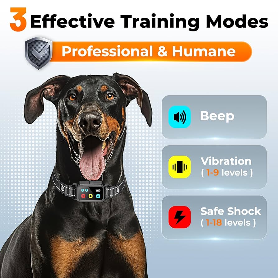 AI Dog Shock Collar (10-120Lbs) - 3300FT Dog Training Collar